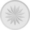 Ekena Millwork Standard Grayson Flower Rosette With Rounded Edge, 4"W x 4"H x 1"P ROSP040X040X100GRY11 - alternate 4